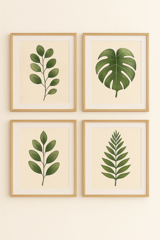 Combo 6 Láminas Decorativas Digitales - Botánicas y Frases | Oferta Pack